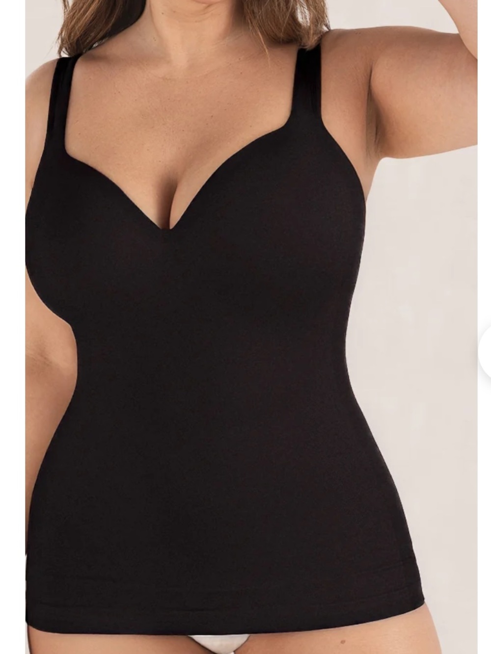 Shapermint Black Sweetheart Built-in Bra Shaping Camisole Size 3X NWT